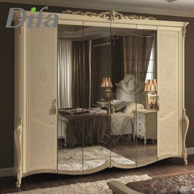 China Customized European Wardrobe Cabinet , Mirror Wardrobes for sale