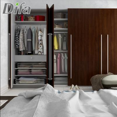 China Customized Custom Made Brown Wardrobe Cabinet , Wardrobe Units Furniture for sale