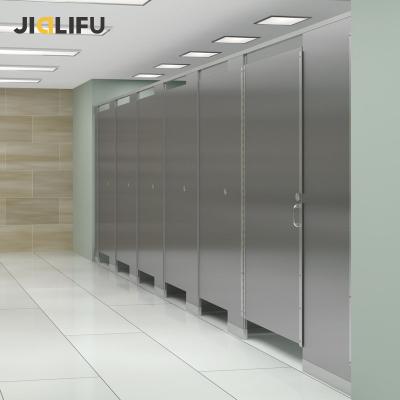 China Fireproof High End Steel Bathroom Partitions , Wooden Kindergarten Toilet Cubicle Partition for sale