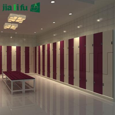 China Waterproof Custom Compact Laminate Gym Lockers And Benches for sale