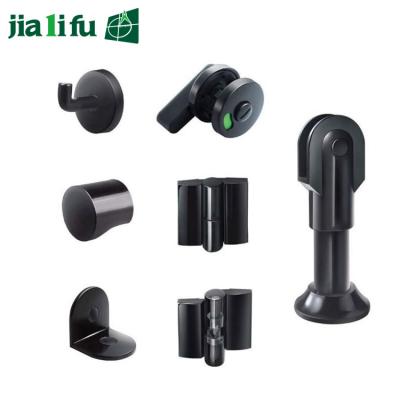 China Jialifu Antirust Black Nylon Toilet Compartment Partition Accessories for sale