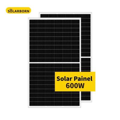 China Solarborn 600w solar power system new technology module PV mono costo penal solar panel for commercial for sale