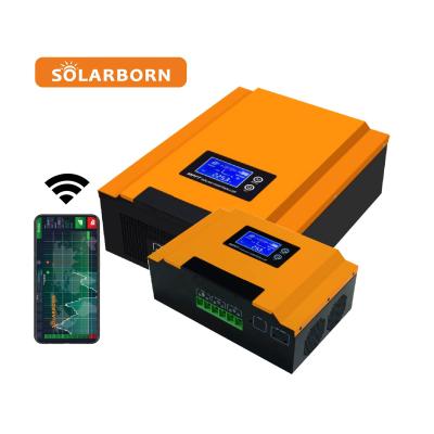 China Solarborn Top Manufacturer 20a 30a 80a 60 amp charger controller led 24v 48v wind charge price mppt 12v solar charger controllers for solar power for sale