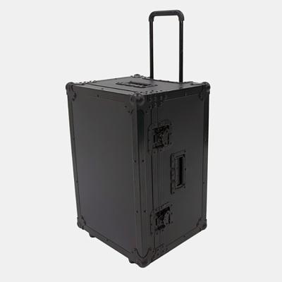 China resistant & Dualable Professional Aluminum Trolley Case Tool Case With Low-Profile Wheels Suitcase With Pull Rod for sale