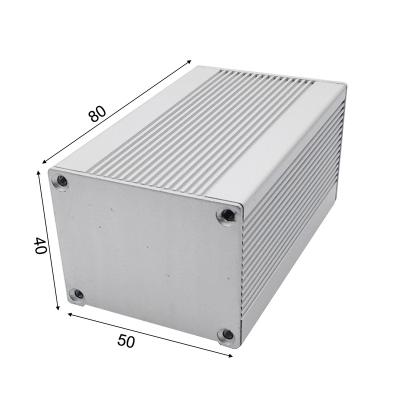 China Industry 50x40x80mm customized poe adoptor aluminum housing for high power tecshortwave receiver pcb aluminum unit power supply box for sale