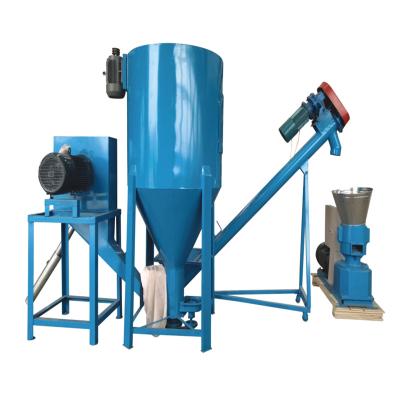 China Production Unit 1 Ton Pig Feed Particle Animal Feed Pellet Feed Machine Small Square Chicken Duck Goose Fodder Production Line for sale