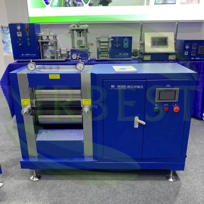 China 25T Max. Pressure Controlled Rolling Press Machine for Battery Electrodes for sale