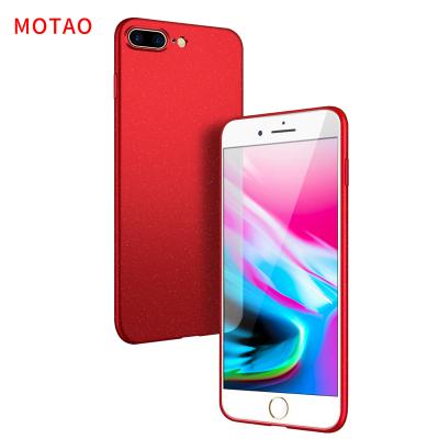 China Newest Scratch Resistance Anti-fingerprint Full Protector Cell Phone Case Micro Scrub Phone Case For iPhone 8 Plus Case For iPhone 7 Plus for sale