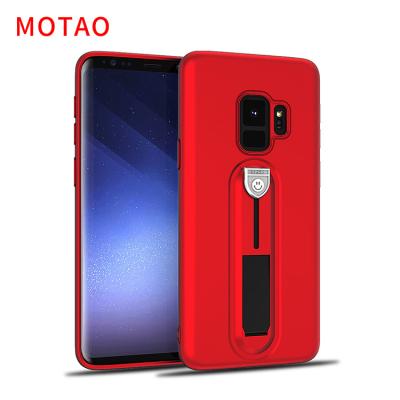 China 2018 New Fashion Soft Ultra Thin Protective Full Hidden Finger Ring Holder Phone Case For Samsung Galaxy S9 Premium Silicone TPU Cell Phone Back Cover for sale