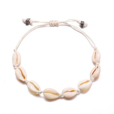 China Graceful Bead with Natural Shell Weaving Bracelet Shell Braided Bracelet Beach Shell Friendship Bracelet for sale