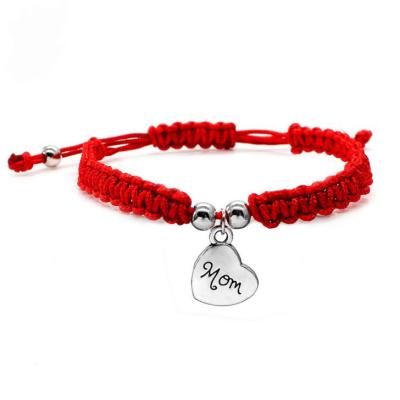 China Graceful Gift Bracelet MOM Mother's Day Red Rope Bracelet Mother's Day Souvenir for sale