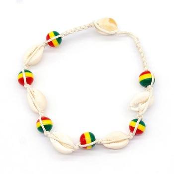 China Fashion Colorful Environmentally Friendly Shell Beads Simple Beach Bracelet Charm Adjustable Anklet Tennis Bracelets for sale