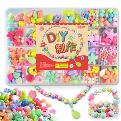 China Graceful children amblyopia training necklace diy handmade beaded set bracelet beaded puzzle education toys for sale