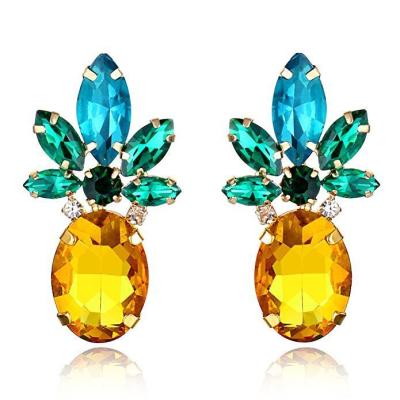 China Environmental Friendly Pineapple Earrings Jewelry Gifts For Women Teens Girl-1 Pair for sale