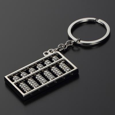 China Environmental Friendly Abacus Custom Metal Alloy Key Chain for sale