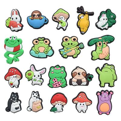 China 2022 Fashion.various Color.custom Logo Clog Anime Character Shoe Logo Charm Decoration Accessories PVC Designer Shoes Charms For Croc for sale