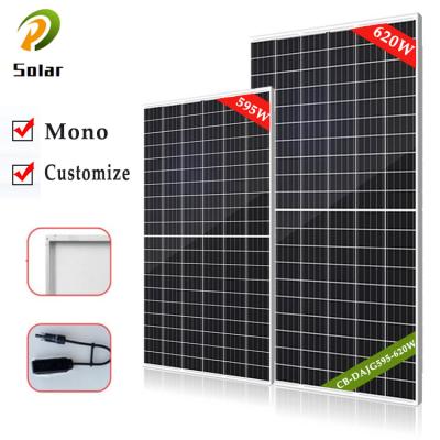 China Factory Direct Sale 595W 600W 605W 610W 615W 620W Monocrystalline Silicon Factory Accept Customization Photovoltaic Panel for sale