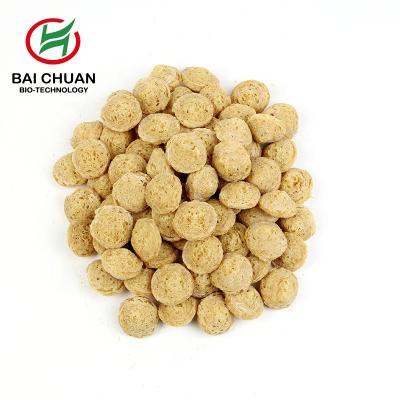 China Burger additive vegetable texuted high quality cheap organic Non-GMO Tvp protein MUI halal 65% high protein for sale