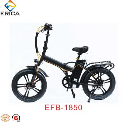 China Newest Small Cheap 20 Inch Aluminum Alloy Tektro Brake 250W Suspension Folding Fat Tire Electric Bicycle for sale