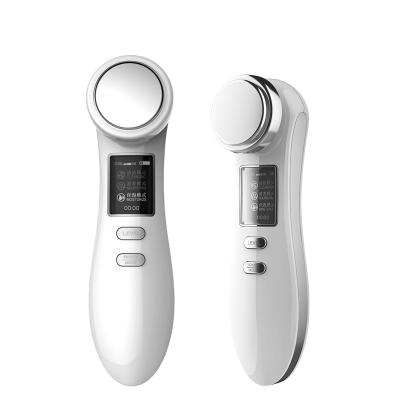 China Facial Massager EMS Ion Heating Anti Aging Electric High Frequency Massage Device Face Lift Equipment Anti-puffiness Beauty Machine for sale