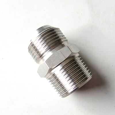 China High Quality NPT Nipple Construction Stainless Steel Thread BSP Hydraulic Adapters for sale