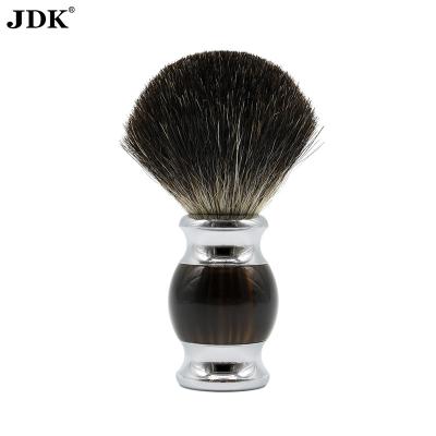 China Shaving Brush Resin Shaving Brush Barber Badger Shaving Brush Synthetic Hair Shaving Brush-Vegan for sale