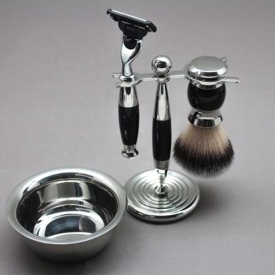 China Private Label Manual Shaving Razor Customized Brush Set , Shaving Set Men's Gift for sale