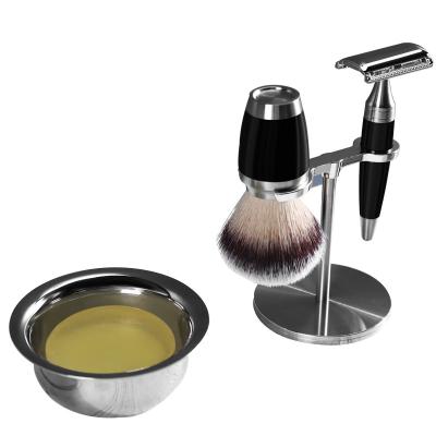 China Shaving Brush JDK Shaving Brush Safety Razor Bowl and Stand Shaving Brush Set for sale