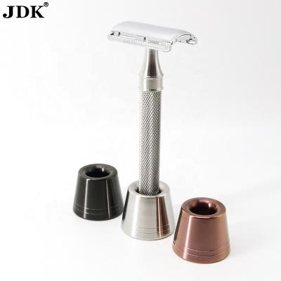 China Single Blade Metal Safety Razor With Stand | Shaving Razor | Metal razors for men and women for sale