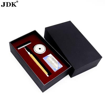 China JDK 2021 Trending Single Blade New Safety Razor With Stand Set For Men for sale