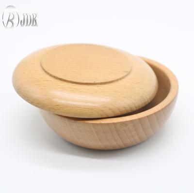 China Wholesale Custom Personal Care JDK Logo Wooden Shampoo Shaving Soap Bowl for sale