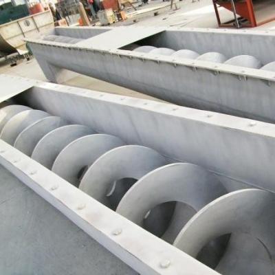 China Carbon Steel Screw Belt Conveyor , 300mm Discharge Screw Conveyor for sale