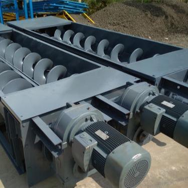 China Municipal Sewage Double Screw Conveyor , 400mm Dewatering Screw Conveyor for sale