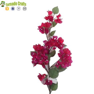 China Valentine's Day Artificial Flower Triangle Plum For Decoration Bouganvillea Artificial Flower Red Branches for sale