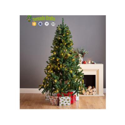 China New Christmas 2017 Assembled Hong Kong Waterproof Decoration Pre-Bed 9.8ft Clear Holiday Christmas Pine Lights for sale