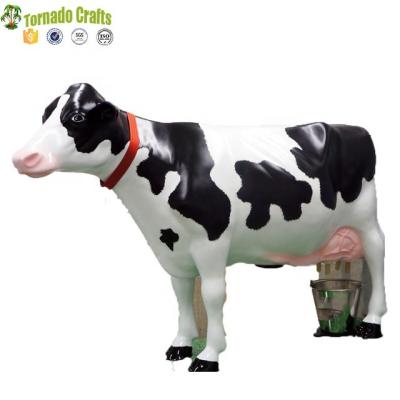 China 2017 China Manufacture Theme Park Decoration Artificial Life Size Cow Statue for sale