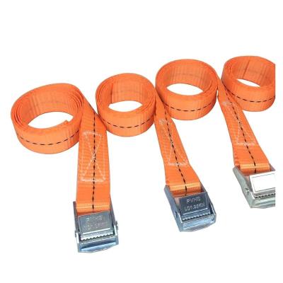 China 1 Inch 25mm Polyester Cam 250kgs Buckle Link Zinc Alloy Cargo Down Lashing Strap Lifting And Moving Belt Straps for sale