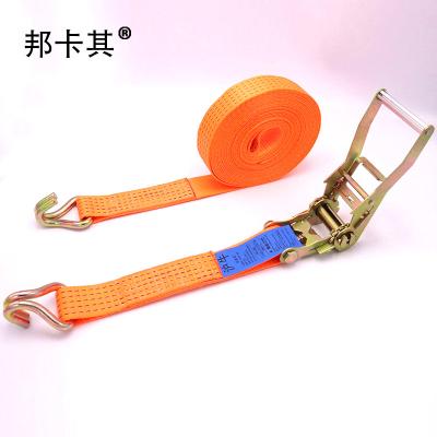 China Polyester 50mm x 10m Ratchet Strap Down Tie, Truck Straps Ratchet Buckle Ratchet Tie Down for sale