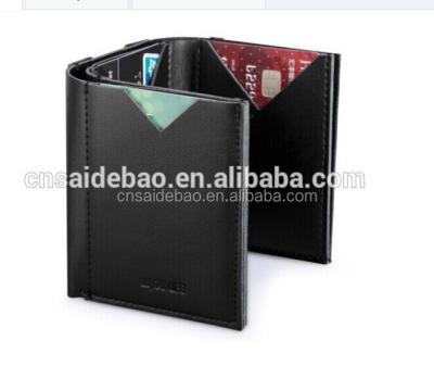 China Money Short Contracted Men Wallet Three Times Cow Double Sided Leather Wallet Fashion Leather Wallet for sale