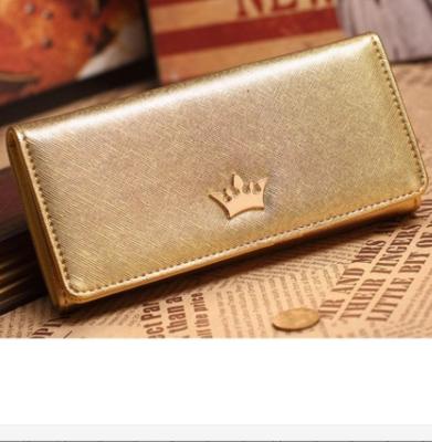 China Cute leather wallet with metal logo, women wallet, PU fashion wallet for sale