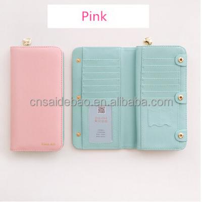 China New arrivals waterproof brand lady wallet colorful and fashion PU leather women wallet with 72 card slots for sale