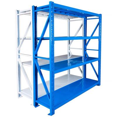 China Wholesale Adjustable Steel Boltless Corrosion Protection Shelving 100kg Per Layer Warehouse Light Duty Rack for sale