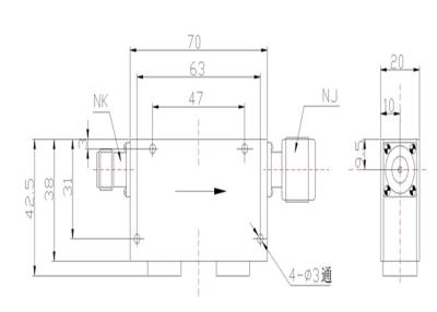 China 412 - 425MHz UHF Coaxial Isolator / Dual Isolator For Radio Repeater for sale