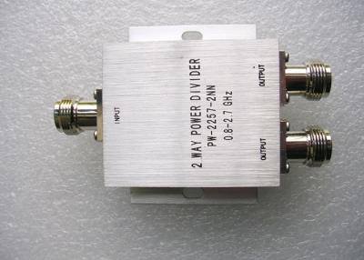 China 350 - 500MHz UHF Power Splitter , Silver Color 2 Way Power Divider for sale