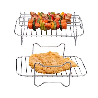 China Outdoor Accessories G Word Double Boiler Accessories Stainless Steel Double Boiler Non-Stick Accessories Air Fryer Air Pin Rack Steamer Baking Rack for sale