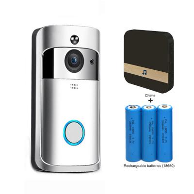 China WiFi Smart Wireless Video Doorbell V5 Motion Detection Smart PIR Door Bell Two Way Maintenance for sale