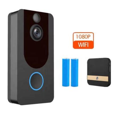 China Two Way Audio / Phone Remote Control Smart Home Wireless Video Doorbell With Chime 2 Pcs 18650 Lithium Battery App Management Order Save Video Free Cloud Storage for sale