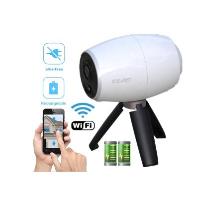 China Smart home outdoor wifi camera PIR Alarm Waterpoof Rechargeable Battery Security CCTV Camera IP wifi 32G waterproof/2mp full HD waterproof radio for sale