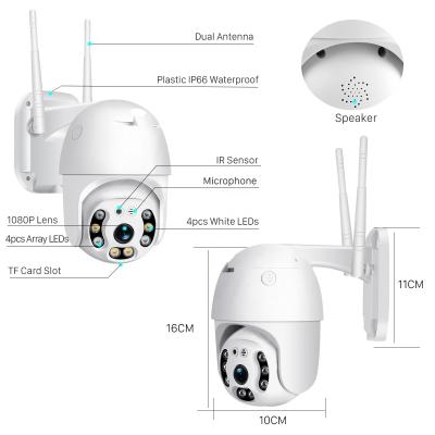 China Human Motion Tracking 5MP High Quality WiFi Real Time Video Security Camera CCTV PTZ IP Wireless Network Camera for sale