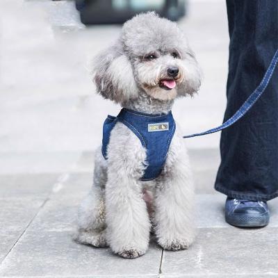 China Viable Exit Leash Breathable Small Dog Small Dog Denim Fabric for sale